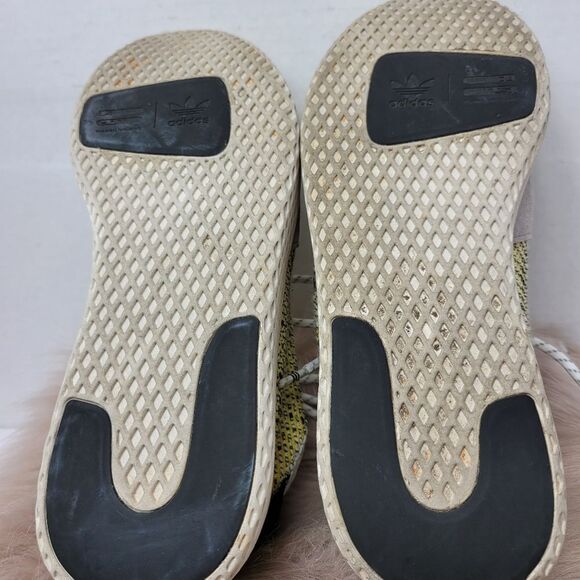 Adidas X Pharrell Williams Solar HU Tennis V2 Sneakers Yellow BB9543 Size 7 - Picture 10 of 10